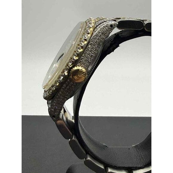 Rolex Datejust 16013 36mm 1982 Diamond Bezel Arabic Diamond Dial SPB-TS 353846 - Picture 4 of 11